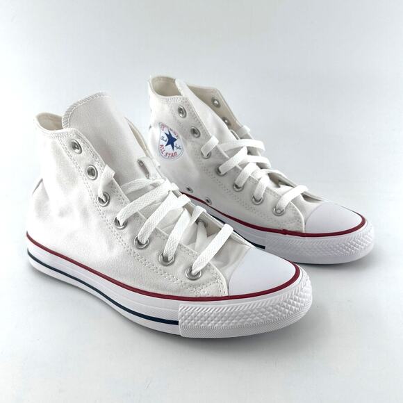 Converse Women's White Chuck Taylor All Star Sneakers Size Men's 6 Women's 8 - Picture 4 of 11